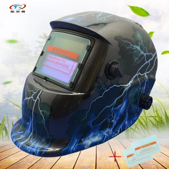 Máquina de solda mig facial para proteção de olhos máscara de solda de capacete e máscara de Soldador Máscara Solar e a fonte de Alimentação HD41(2200DE)W