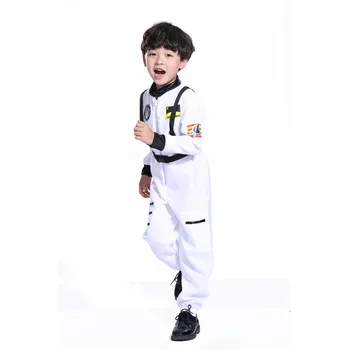 2020 Crianças Roupas de Crianças Menino Macacão Novidade do Jogo do Papel do Astronauta Astronauta Cosplay de Voo Terno de Espaço Traje de roupa infantil