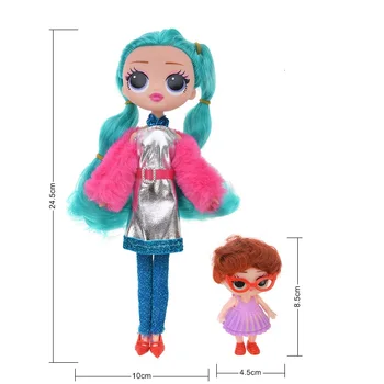 L. O. L. surpresa! Surpresa OMG discoteca boneca haha boneca nova geração de DIY feito a mão cega caixa de modelo de menina boneca de presente de Natal hot toys