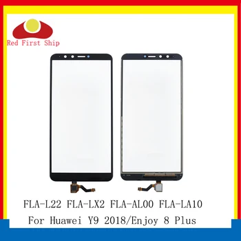 10Pcs/lot Touchscreen Para Huawei Y9 2018 Painel de Toque, Sensor de Digitalizador Vidro Frontal Desfrutar de 8 Além da Tela de Toque