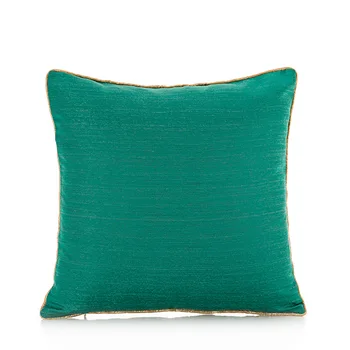 Luxo jacquard sofá capa de almofada verde lançar fronha bordada almofadas decorativas caso para a home do escritório do hotel