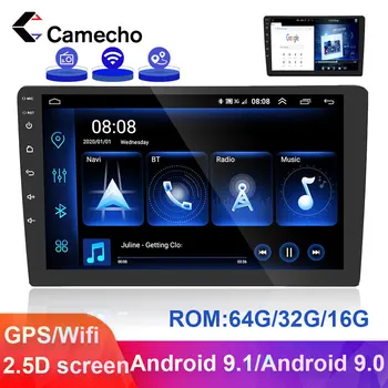 Câmera de 2 Din Android Rádio do Carro de GPS do Carro do Leitor Multimédia link de Espelho 2 din Autoradio Para a VW, Skoda Toyota Passat b6 b7 Polo de Golfe