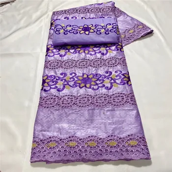 Africana bazin riche tecido com brode Última moda bordado bazin tecido de renda líquida rendas de 7 metros 3L102801