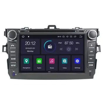 Android 10.0 4G+64GB de Automóvel leitor de DVD de navegação GPS Para Toyota Corolla 2007-2013 gravador de rádio de navegação do GPS do carro players de vídeo