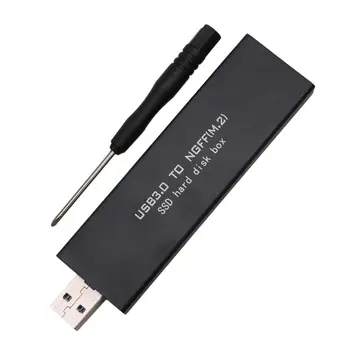 USB 3.0 para M. 2 NGFF SSD, disco rígido Móvel caixa de Compartimento Externo de Armazenamento em Caso de NOVO