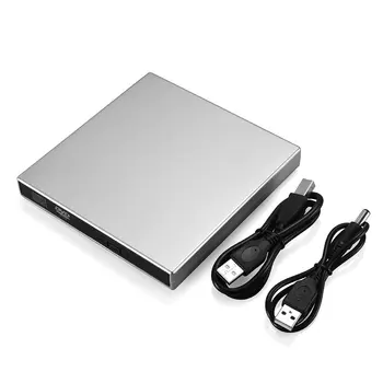 ABS USB 2.0 Plug & Play, Unidade de DVD Externa Unidade de Combinação CD-RW (Gravador de CD-RW DVD-ROM Portatil Leitor de DVD Externo para notebook PC