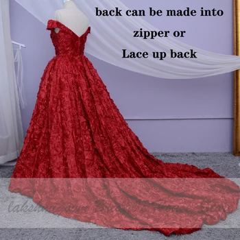 Luxo Red Lace Foral Vestidos de Casamento na Turquia Lakshmigown 2020 camellia lace Mariage 
