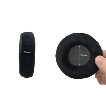 EarTlogis de Veludo Substituição de Almofadas para o Fostex T-40 T40 Peças do Auricular Earmuff Capa de Almofada Copos de almofadas