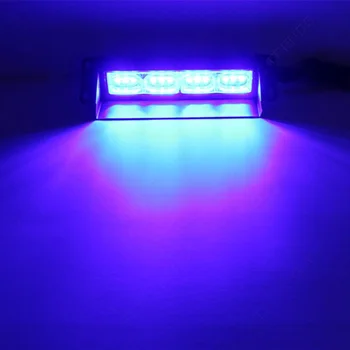 Luz de emergência da Polícia Luzes Estroboscópicas Para o Carro de 12 Diodos emissores de Luzes Piscando Traço Lâmpada de ventosa do pára-Brisas Vermelho/Azul/Âmbar Branco 12V