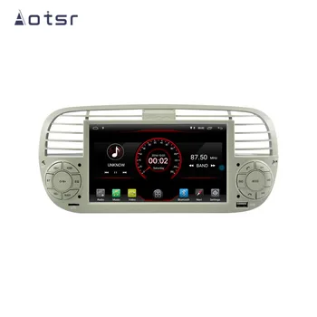 AOTSR 1 Din Rádio do Carro Fiat 500 De 2007 - Android De 10 Player de Multimídia de Auto Estéreo GPS de Navegação DSP AutoRadio IPS Unidade