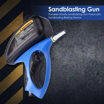 Novo Gravidade Tipo de Jateamento de Tinta Spray Gun Sandblaster Spray de Ferramentas de Jateamento de areia Arma Dedicado a Todos os Tipos de Luz Pequena Metais