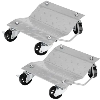 2 Conjunto de Pneus de Skate Roda de Carro Dolly Rolamentos de Esferas de Auto Reparo do Movimento de Diamantes Avaliado em 1500lbs Novo