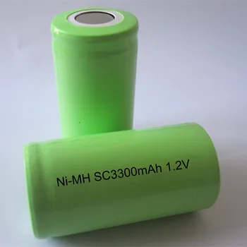 Frete grátis Alta qualidade de brinquedos Elétricos bateria Ni-MH, Ni mh SC 3300mAh 1,2 V Ferramentas de bateria, Lâmpadas, bateria 20pcs/monte