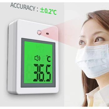 K3 Termômetro Infravermelho Sem contato Termômetro de Testa Digital Fixo de Suspensão de Medição de Temperatura Para o Bebê Adultos Office