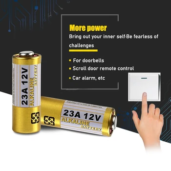 10Pcs/lot 12V 23A Ultra Alcalina de Bateria de Alta Tensão da Bateria A23 V23GA MN21 Para Calculadoras /Keyfob Remotes /Alarmes