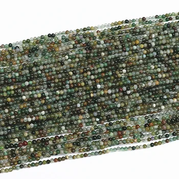 Multicolot pedra natural indiano agat onyx 2mm 3mm contas redondas de moda diy jóias solta espaçadores acessórios esferas 15inch B428