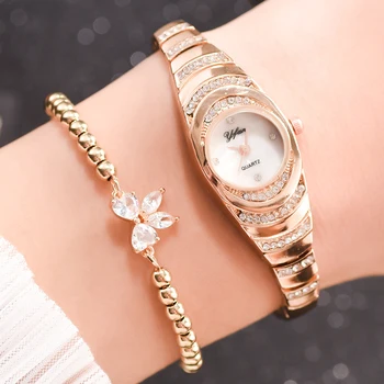 As Mulheres de luxo Diaomnd Braceket Relógios Com Pulseira Elegante de Senhoras, de Aço Inoxidável de Prata Vestido de Quartzo Relógio de Drop shipping