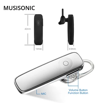 M165 Mini Fone De Ouvido Bluetooth Sem Fio 4.1 In-Ear Fone De Ouvido Bluetooth M163 Carro De Esportes Fone De Ouvido Bluetooth