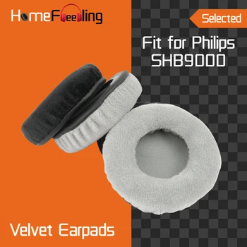 Homefeeling Protecções para a Philips SHB9000 Fones de ouvido Protecção Almofadas, Capas de Veludo Ouvido Almofada Substituição