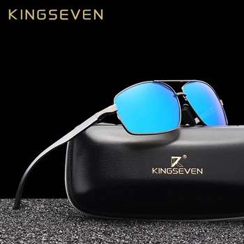KINGSEVEN 2021 Alumínio Óculos de sol Polarizados Moda de Óculos de Sol UV400 Para Homens/Mulheres Oculos de sol