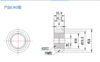 10pcs Openbuilds CNC 625 rolamento Duplo passivo sólido roda polia Creality CR-10/Ender 3D de peças de Roldanas de Rolamentos Incorporados
