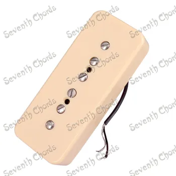 Um Conjunto de 2 Pcs Creme Soapbar P90 Captadores para guitarra Eléctrica / P 90 Sabão em barra Captadores Single Coil