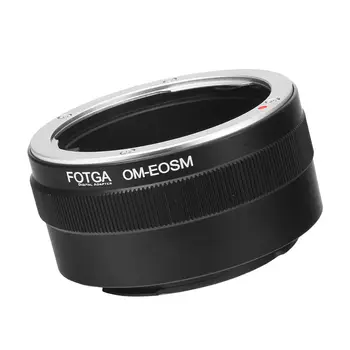 Fotga Anel Adaptador para Olympus OM Montagem de Lente Canon EF-EOS M câmera mirrorless para ef/efs lente