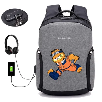 Quente anime Naruto mochila Homens Backpack do Laptop de Carga USB do Computador Mochilas Anti-roubo Impermeável estudante livro Sacos de 24 de estilo