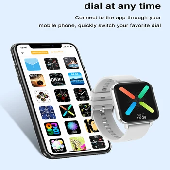 Smart Watch 2020 ECG de Fitness Tracker Bluetooth para Apple Relógio Inteligente Relógio para IOS, Android PK Amazfit Neo Haylou Ls02 w26 w46