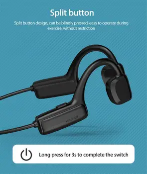 Venda Quente Bluetooth 5.0 Fones De Ouvido Sem Fio Osso Condução De Fone De Ouvido De Desporto Ao Ar Livre Fone De Ouvido Com Microfone De Mãos-Livres Fones De Ouvido