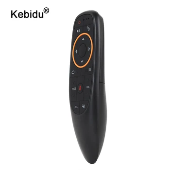 Kebidu G10 Ar Mouse Controle de Voz com 2,4 G Receptor USB G10s para Giroscópio de Detecção de Mini sem Fio Smart Remote para Android TV BOX