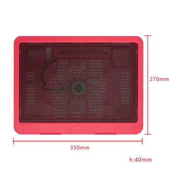 Ultra Fino Laptop Cooling Pad Suporte Ajustável Notebook Ventilador USB do Computador Suporte de Cooler