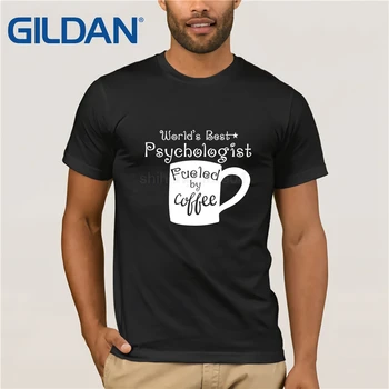 Melhor do mundo Psicólogo Alimentada Por Café Psicologia Camisa t-shirt