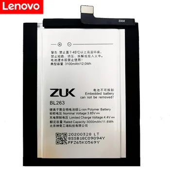 Original novo Para a Lenovo 3100Mah BL263 Original Substituição de Bateria para Lenovo ZUK Z2 PRO Z2pro Inteligente da Bateria do Telefone Móvel