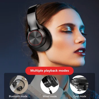 A11 Fones de ouvido sem Fio Bluetooth 5.0 Auricular de Ouvido Estéreo Super Bass Fones de ouvido Com Microfone Para PC e Telefone Sport TV
