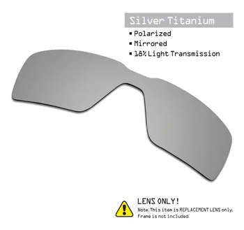 SmartVLT 3 Peças Óculos de sol Polarizados de Substituição de Lentes para Oakley Probation Stealth Preto & Prata Titânio e Gelo Azul