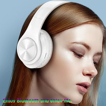 NOVO B39 sem Fio Bluetooth Fones de ouvido Portátil Dobrável Fones de ouvido Cartão do TF do Apoio Built-in FM Mp3 Player Com LED de Luzes Coloridas