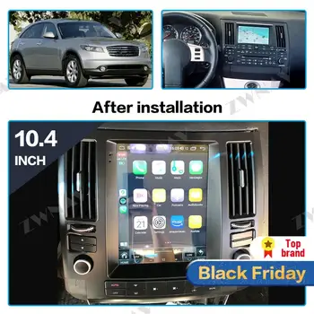Tesla estilo Big Screen Android 8.1 Car Multimedia Player Para o Infiniti FX FX35 FX45 2003-2009 Navi WiFi, BT rádio estéreo unidade de cabeça