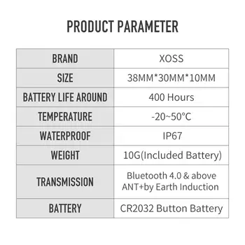 XOSS Computador de Bicicleta Velocímetro a Velocidade e a Cadência da Dupla Sensor ANT+ Bluetooth Estrada BTT Sensor para iGPSPORT bryton