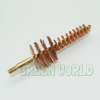 Mundo verde 3pcs/lote .223cal Escova de Bronze com o Bronze Titular & Core,Arma Pincel Limpo ,Pacote de Bolha,o Thread de 8-32