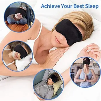 Bluetooth 5.0 Dormir Máscara de Olho Viagem de Música de Fone de ouvido Fone de ouvido sem Fio Olho Tons para a Execução de Esportes