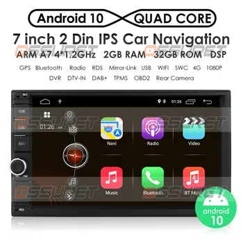 Android 10.0 2 Din auto-rádio Multimédia Player de Vídeo Universal auto Estéreo MAPA do GPS Para a Volkswagen, Nissan, Hyundai toyota Kia CR-V