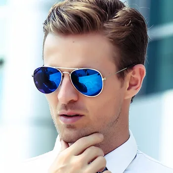 Azul piloto clara mulheres marca de luxo de design olhos óculos de sol de 2018 senhoras vintage retro R3025 meninas Aviação homens óculos de sol