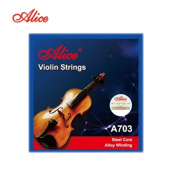 Alice A703 Cordas do Violino E A D G para Violino 1/4 1/2 3/4 4/4 Cordas de violino acessórios