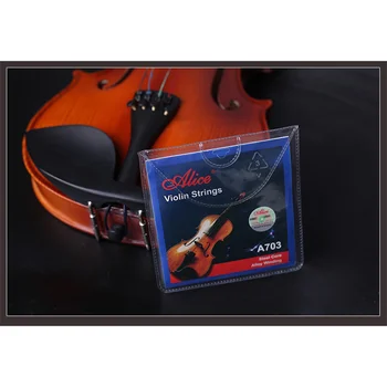 Alice A703 Cordas do Violino E A D G para Violino 1/4 1/2 3/4 4/4 Cordas de violino acessórios