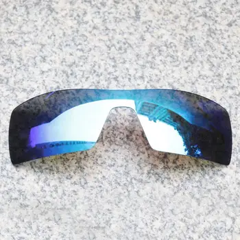 E. O. S Polarizada Avançado de Substituição de Lentes para Oakley Oil Rig Óculos de sol - Gelo Azul Polarizado de Espelho