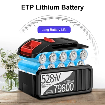 528TV Bateria de Lítio Li-Bateria de iões de Ferramentas eléctricas Recarregáveis Broca Para aparafusadora sem fio Bateria Broca Elétrica