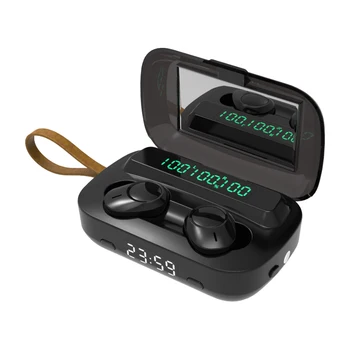 TWS Bluetooth 5.1 Fones de ouvido Fones de ouvido sem Fio 2000mAh 9D Estéreo de Esportes Impermeável Fones de ouvido Fones de ouvido Com Microfone APARELHAGEM hi-fi de Som