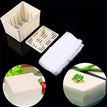 Plástico Tofu e Queijo Prima do Molde do Fabricante do Tofu DIY Pressionando Molde Cortador de Caixa de fabricação de Moldes Não-tóxico Criativa Ferramenta de Cozinha