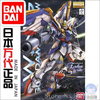 Bandai Gundam Modelo EM Estoque Assembleia 69489 MG 1/100 XXXG-01W Gundam Wing ROBÔ Figura Anime Brinquedos Figura Presente